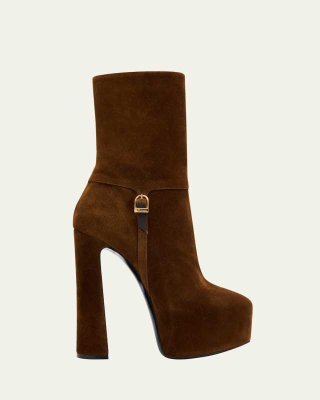 Nico Platform Suede Booties